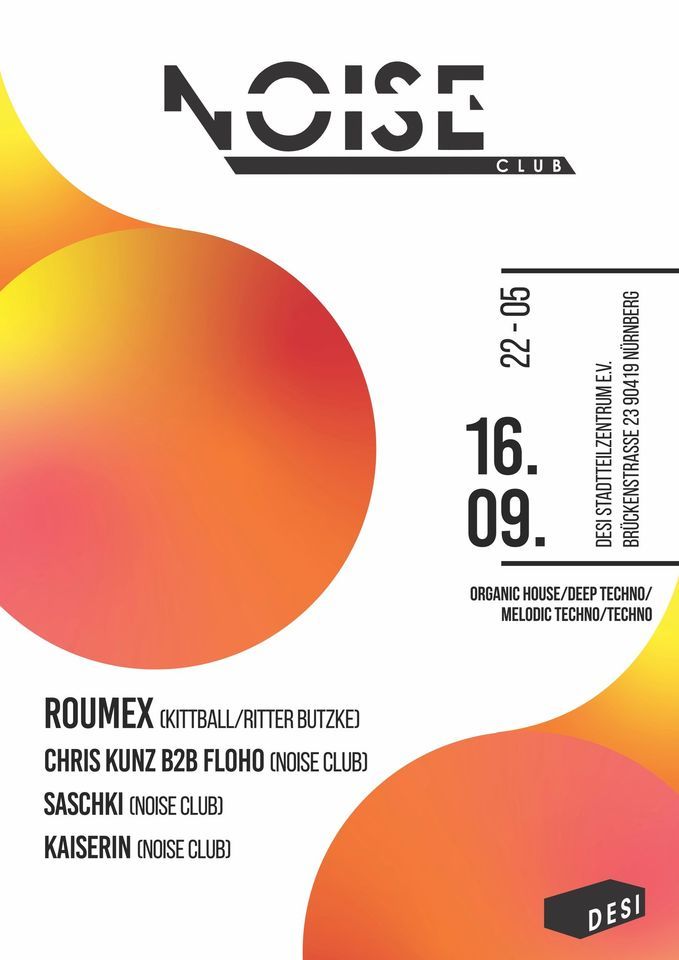 Noise Club, Desi Nürnberg, Lauf, September 16 2023 AllEvents.in