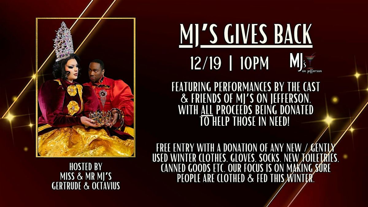 MJ's Gives Back, 19 December | Event in Dayton | AllEvents