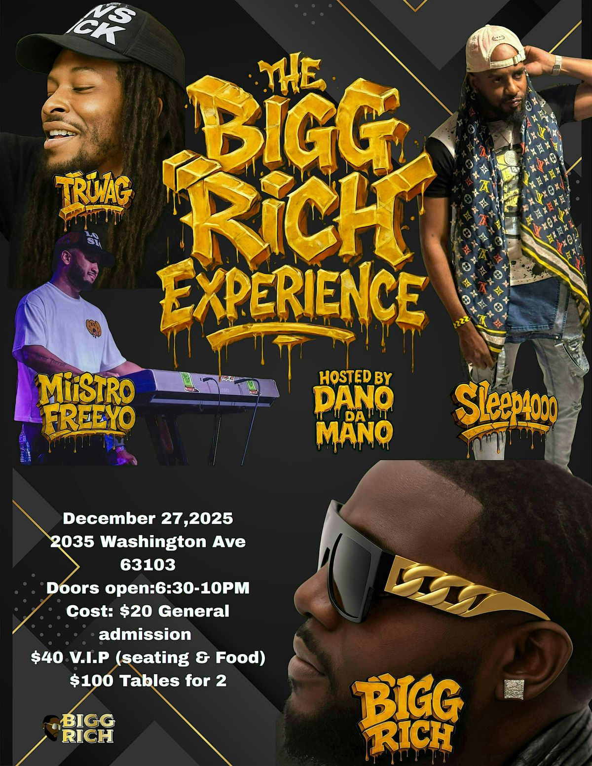 The Bigg Rich Experience, 27 December | Event in St. Louis | AllEvents