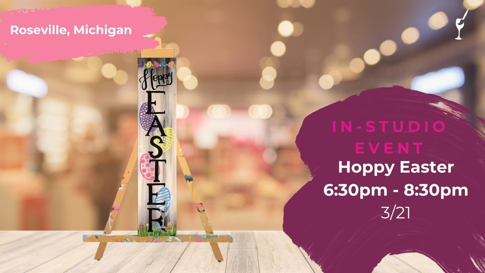 Hoppy Easter, Painting with a Twist (Roseville, MI), March 21 2024