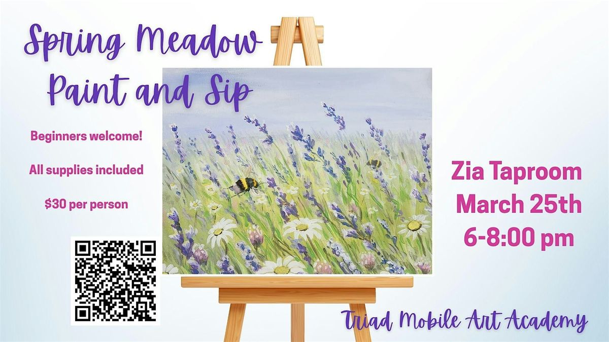 Spring Meadow Paint Party, Zia Taproom, Burlington, 25 March 2026 ...