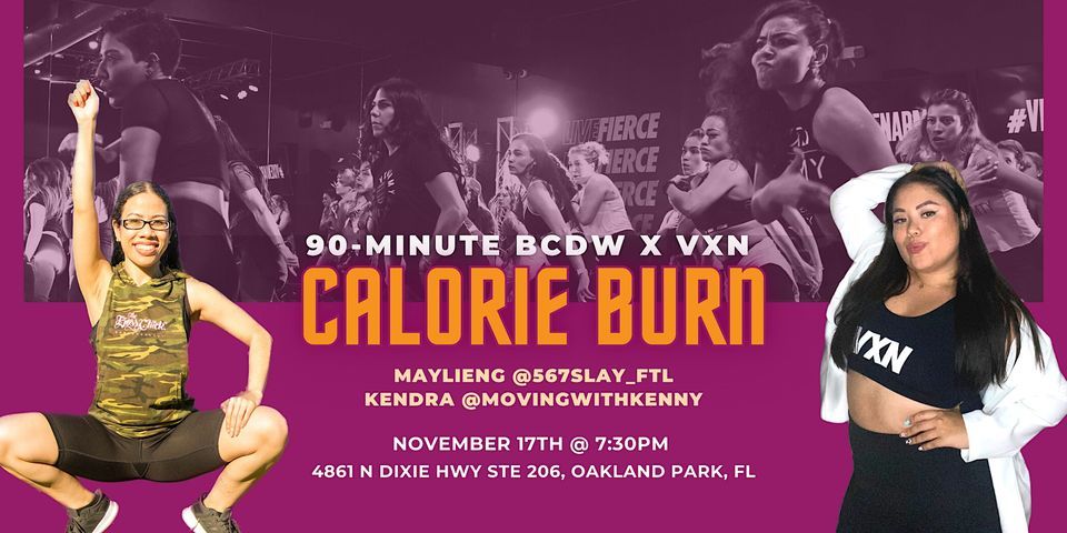 90-Minute Calorie Burn - BCDW Twerk Cardio + VXN Workout Mashup, 4861 ...