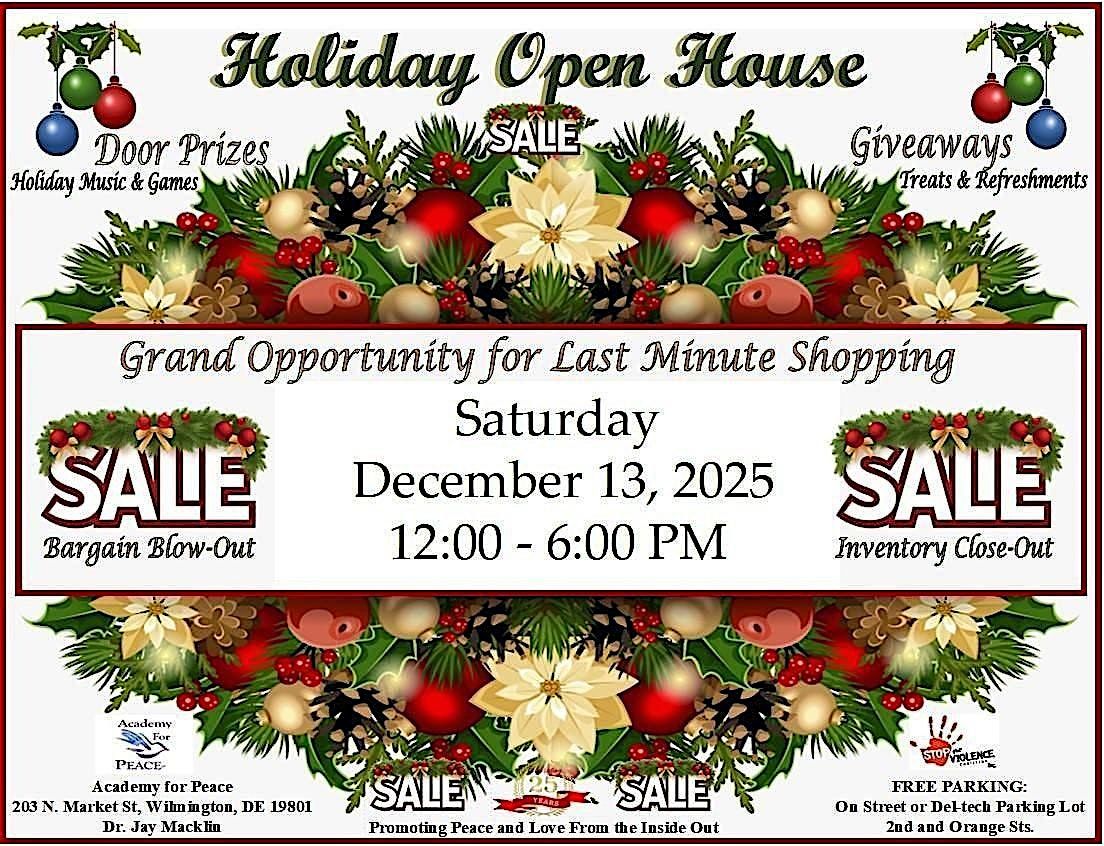 HOLIDAY SALE: Bargain Blow Out, Inventory Close Out w Giveaways/Door Prizes, 13 December | Event in Wilmington