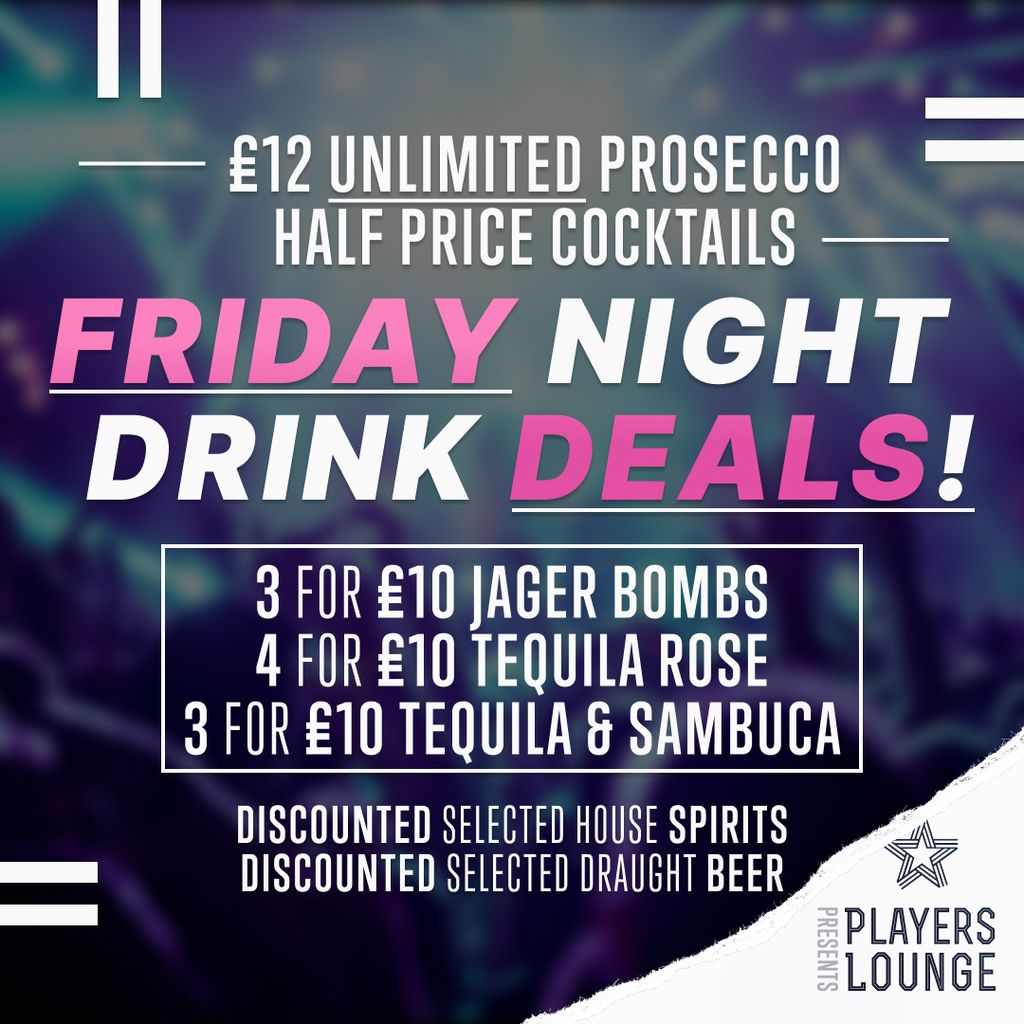 Friday Night Happy Hour 810pm, Players Lounge, Billericay, March 24 to