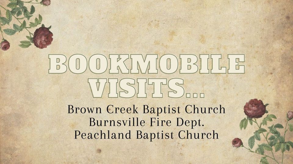 Bookmobile on Route Brown Creek, Burnsville, Peachland, Brown Creek Baptist Church, Wadesboro