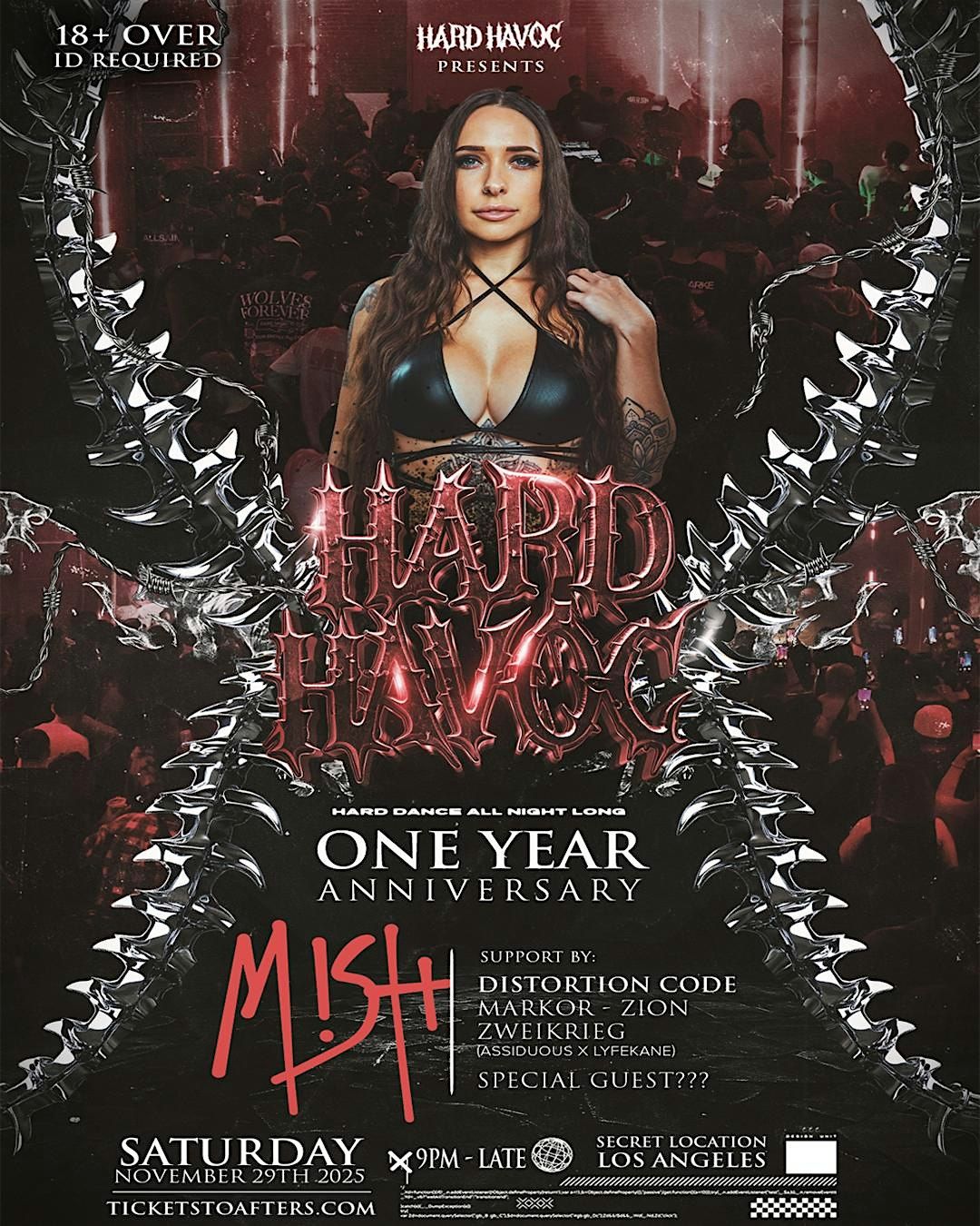 HARD HAVOC 1 YEAR ANNIVERSARY w/ MISH, 29 November | Event in Commerce | AllEvents