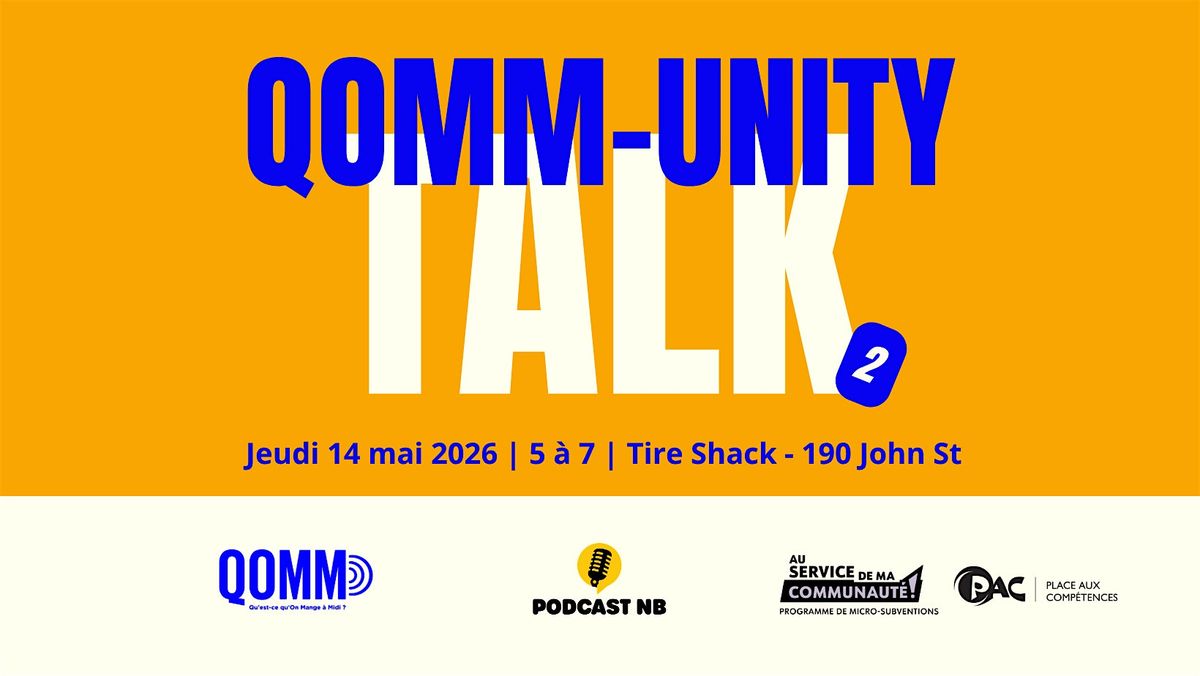 QOMM-unity Talk: Entreprendre dans la tech au Canada