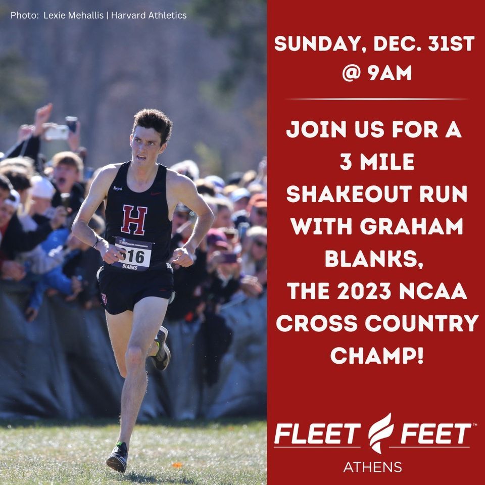 Sunday Shakeout Run with Graham Blanks, Fleet Feet Athens, December 31