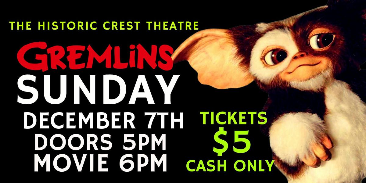 GREMLINS MOVIE SCREENING, 7 December | Event in Fresno | AllEvents