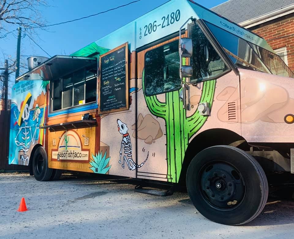 Cabo Fish Taco Food Truck, Long Way Brewing, Radford, 17 June 2022