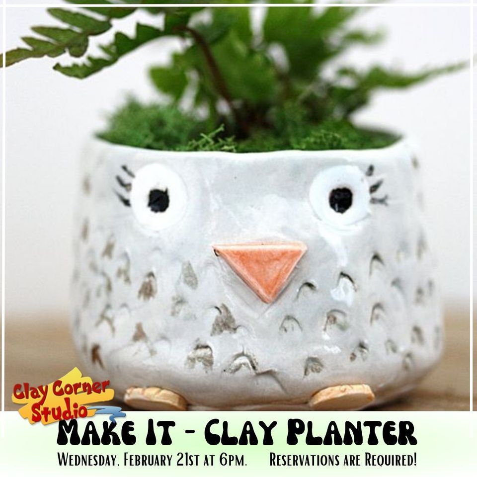 Make It Clay Planter, 1801 Sherman Street Wausau, WI, United States