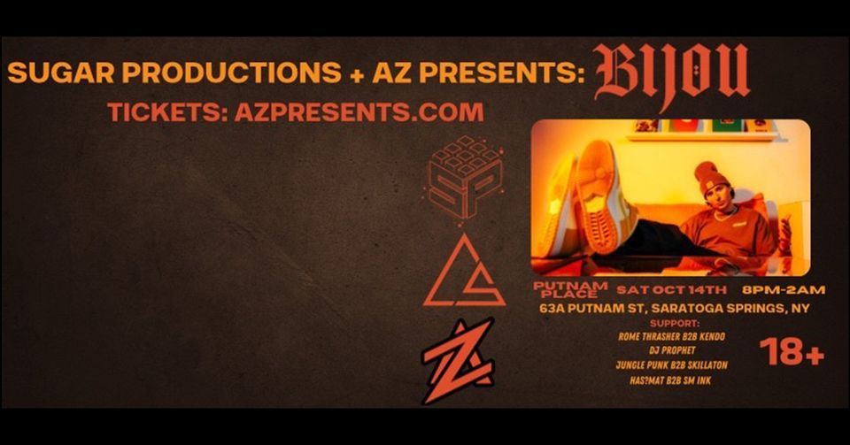 BIJOU At Putnam Place, Putnam Place, Saratoga Springs, 14 October to 15