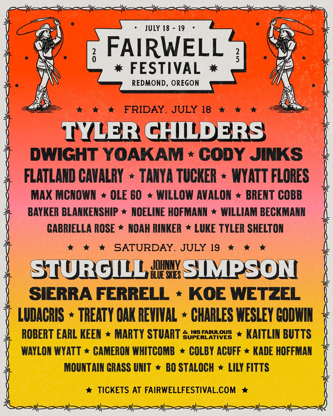 2025 Fairwell Festival - Saturday at Deschutes County Fairgrounds and Expo Center, 19 July | Event in Redmond