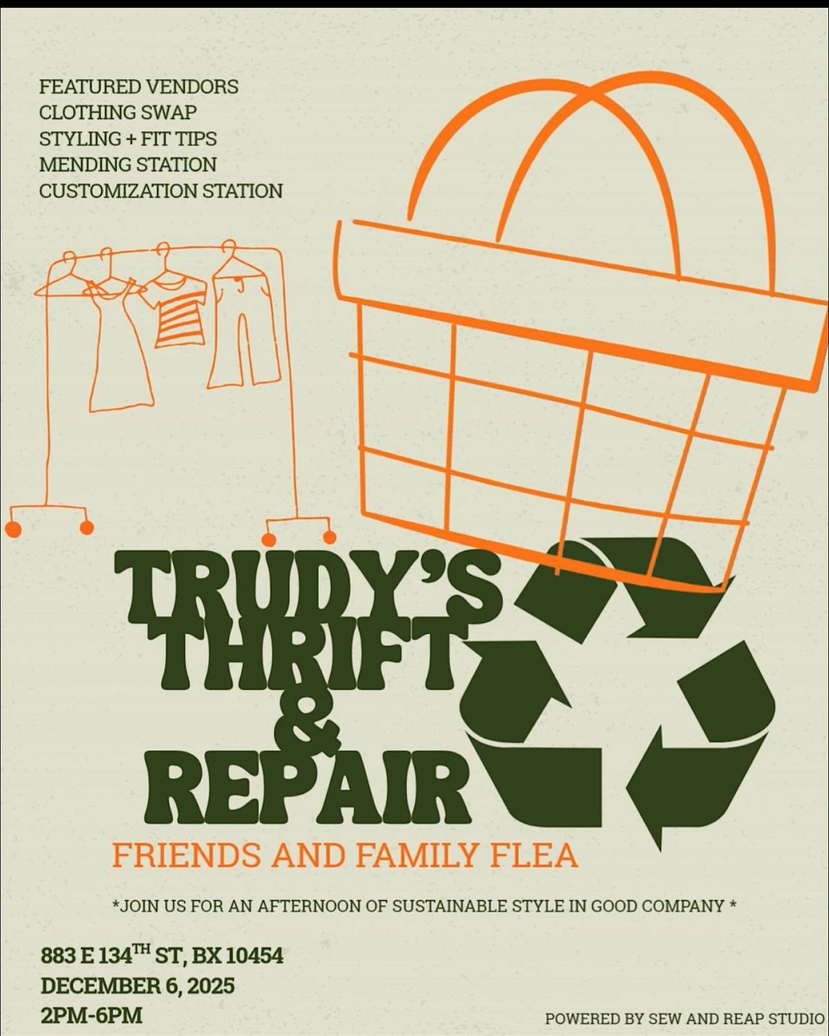 Trudy’s Thrift & Repair  Friends and Family Flea | Event in The Bronx | AllEvents