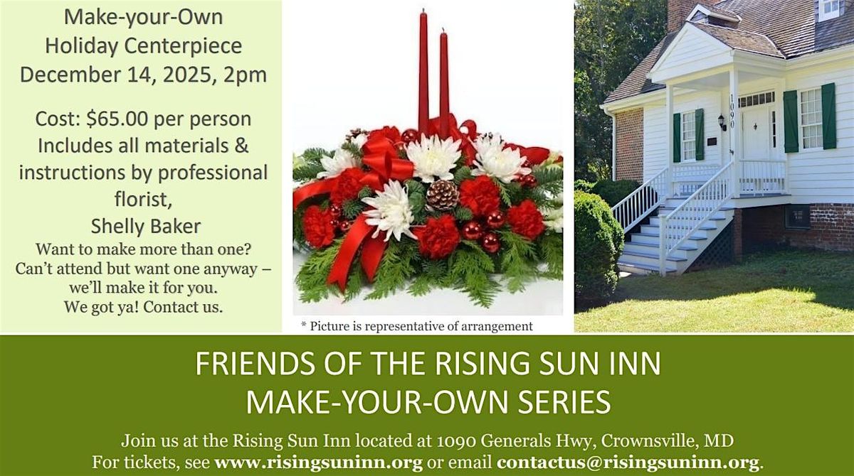 Make-Your-Own- Holiday Centerpiece, 14 December | Event in Crownsville | AllEvents