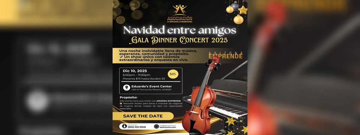 GALA DINNER CONCERT 2025, 10 December | Event in Phoenix | AllEvents