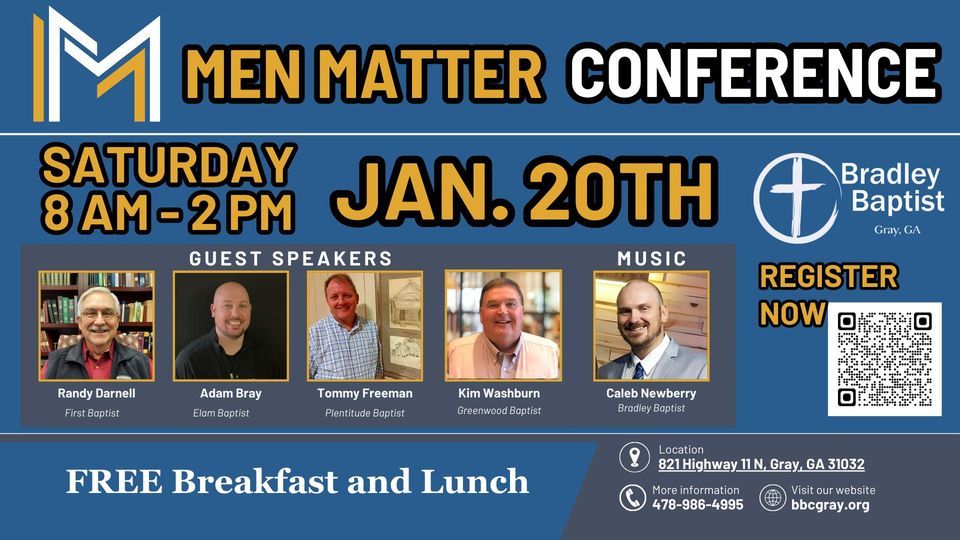 Men Matter Conference Bradley Baptist Church, Bradley Baptist Church