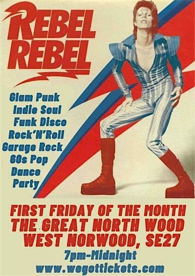 Rebel Rebel - pub hours club night in West Norwood, 5 December | Event in London | AllEvents