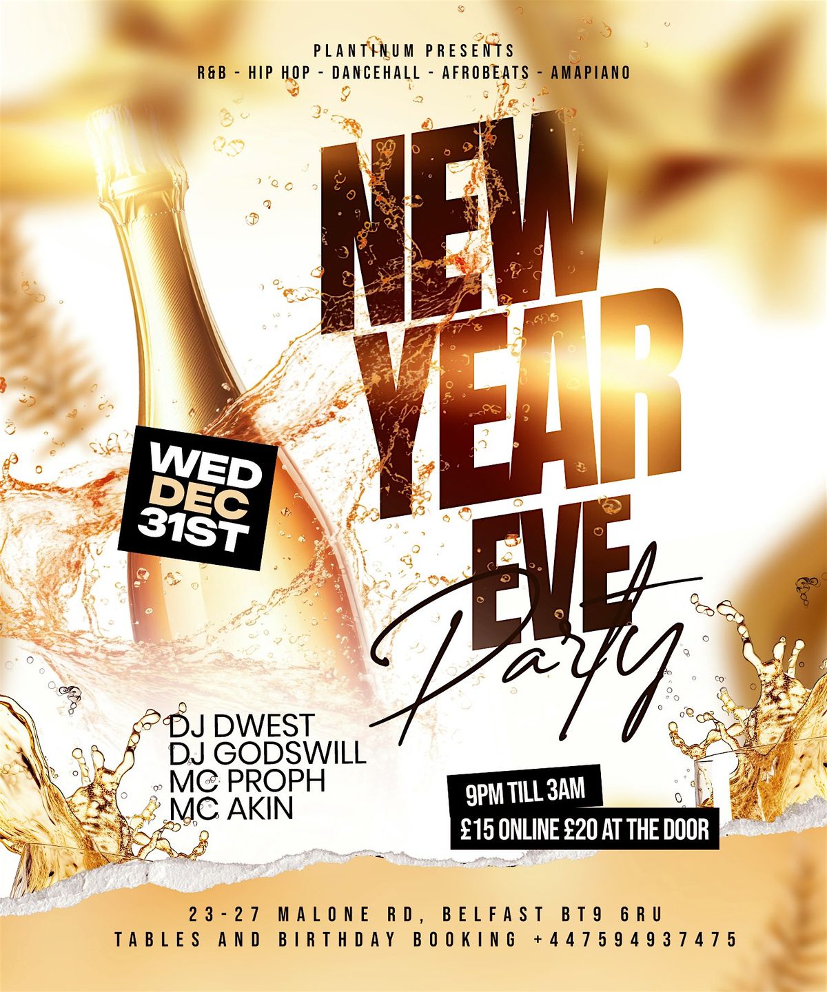 NEW YEAR EXCLUSIVE PARTY 2026, 31 December | Event in Belfast | AllEvents