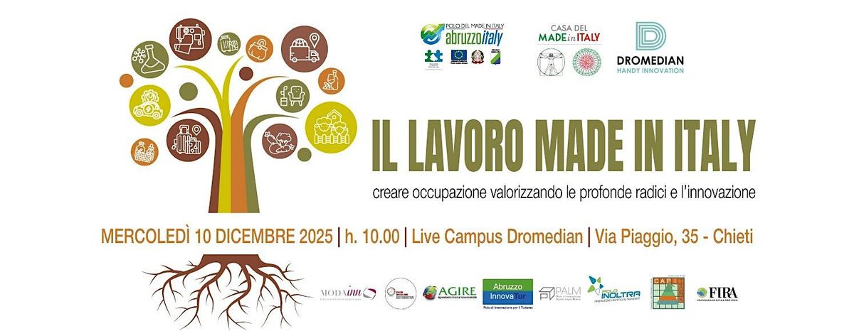 il lavoro Made in Italy, 10 December | Event in Chieti | AllEvents