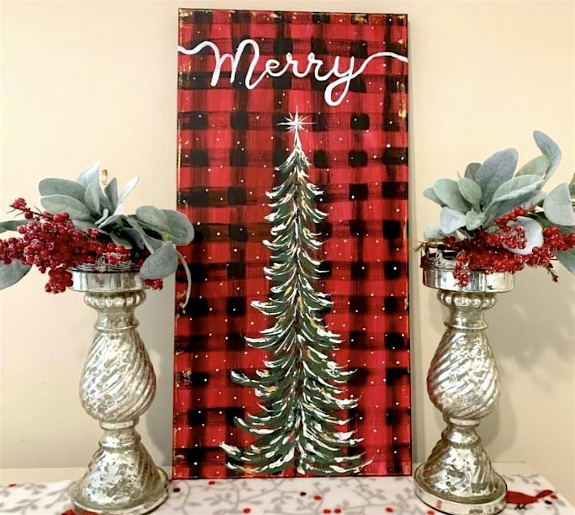 Check Farmhouse Tree Paint n Sip, 6 December | Event in Woodruff | AllEvents