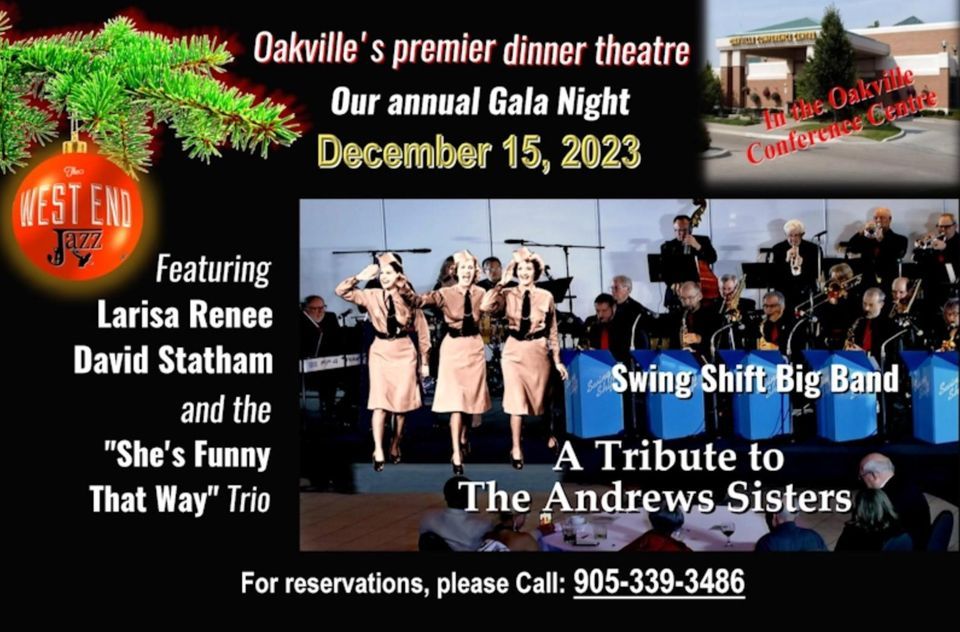 A Tribute to the Andrews Sisters with Swing Shift Big Band, Oakville