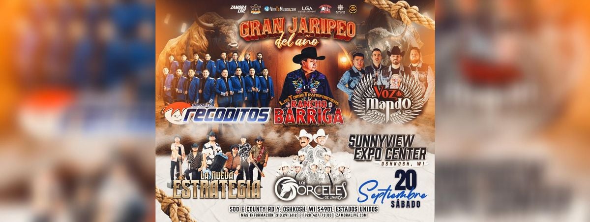 LOS RECODITOS, VOZ DE MANDO & MAS, 20 September | Event in Oshkosh | AllEvents