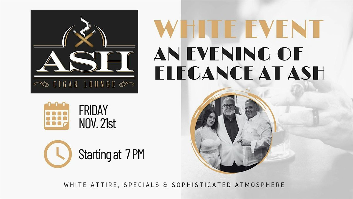 White Event: An Evening of Elegance at Ash, 21 November | Event in Kingston | AllEvents