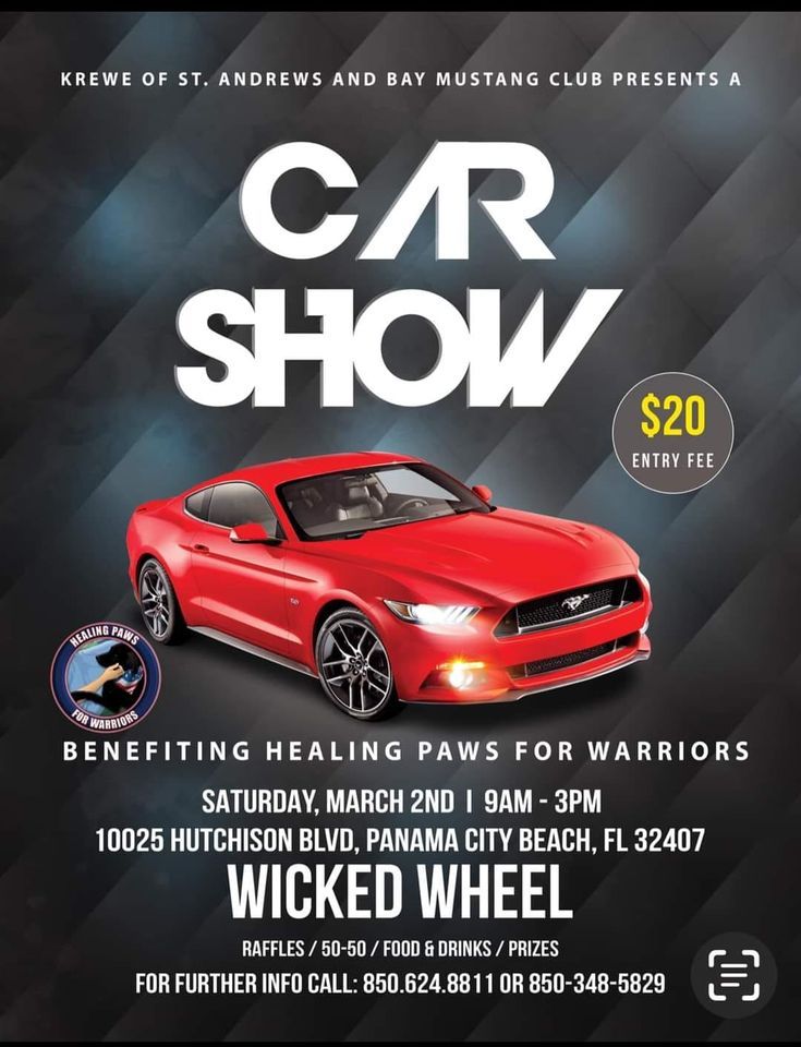 Healing Paws for Warriors Car Show, The Wicked Wheel, Panama City Beach