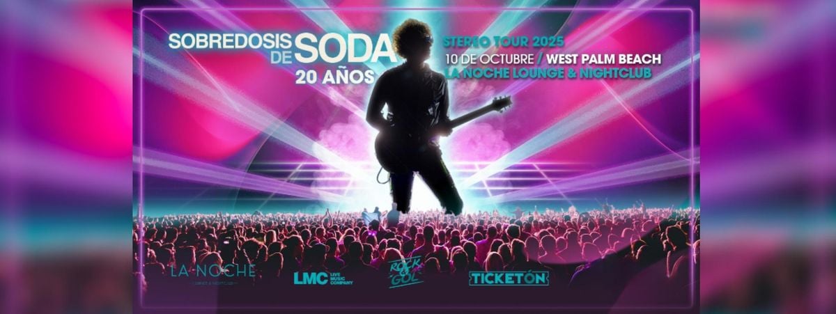 SOBREDOSIS DE SODA EN WEST PALM BEACH, 10 October | Event in West Palm Beach | AllEvents