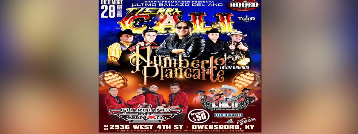 HUMBERTO PLANCARTE, GUARDIANES DEL AMOR & MAS, 28 December | Event in Owensboro | AllEvents