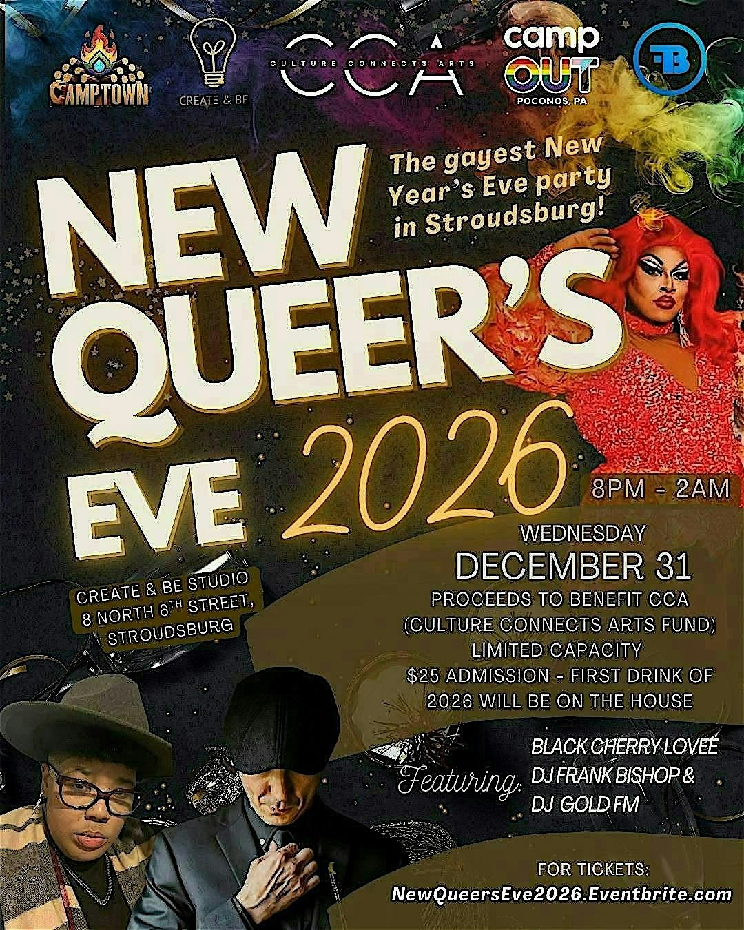 NEW QUEER'S EVE - The Gayest New Year's Eve Party in Stroudsburg 2026, 31 December | Event in Stroudsburg
