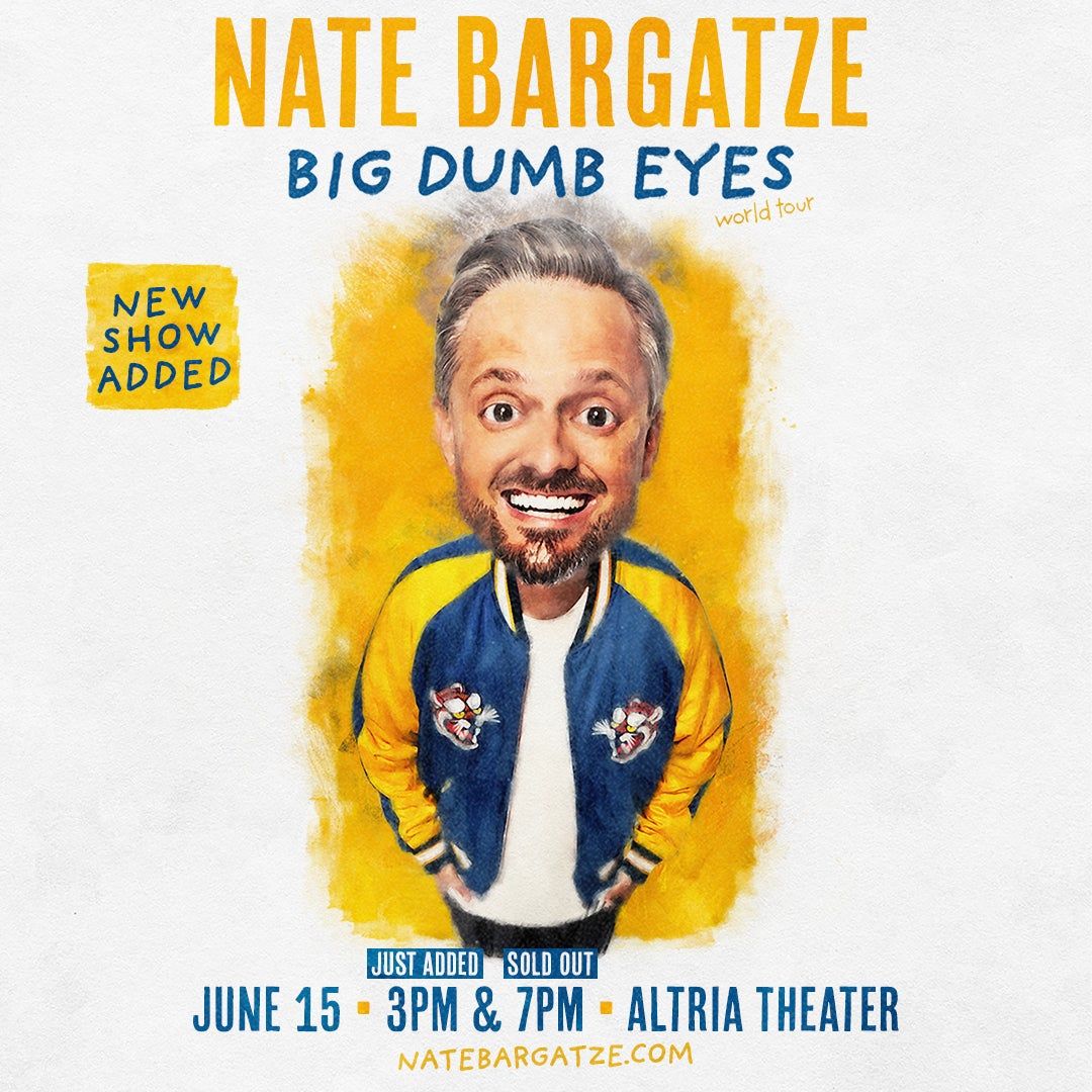 Nate Bargatze at Simmons Bank Arena, 21 September | Event in North Little Rock | AllEvents