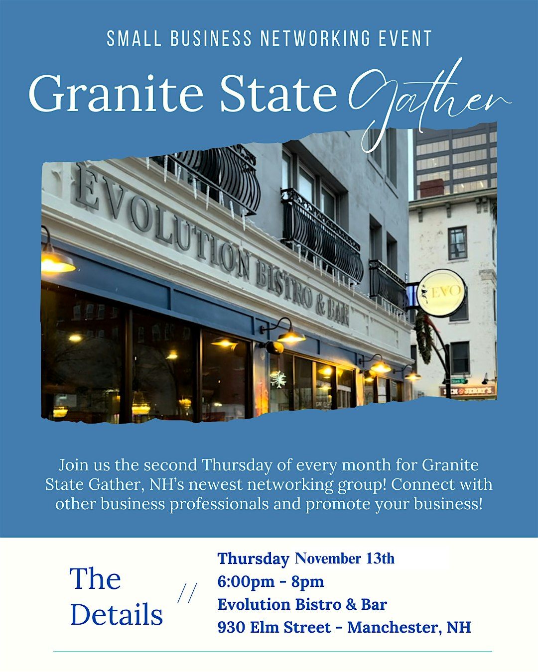 Granite State Gather - Monthly Networking Event | Event in Manchester | AllEvents