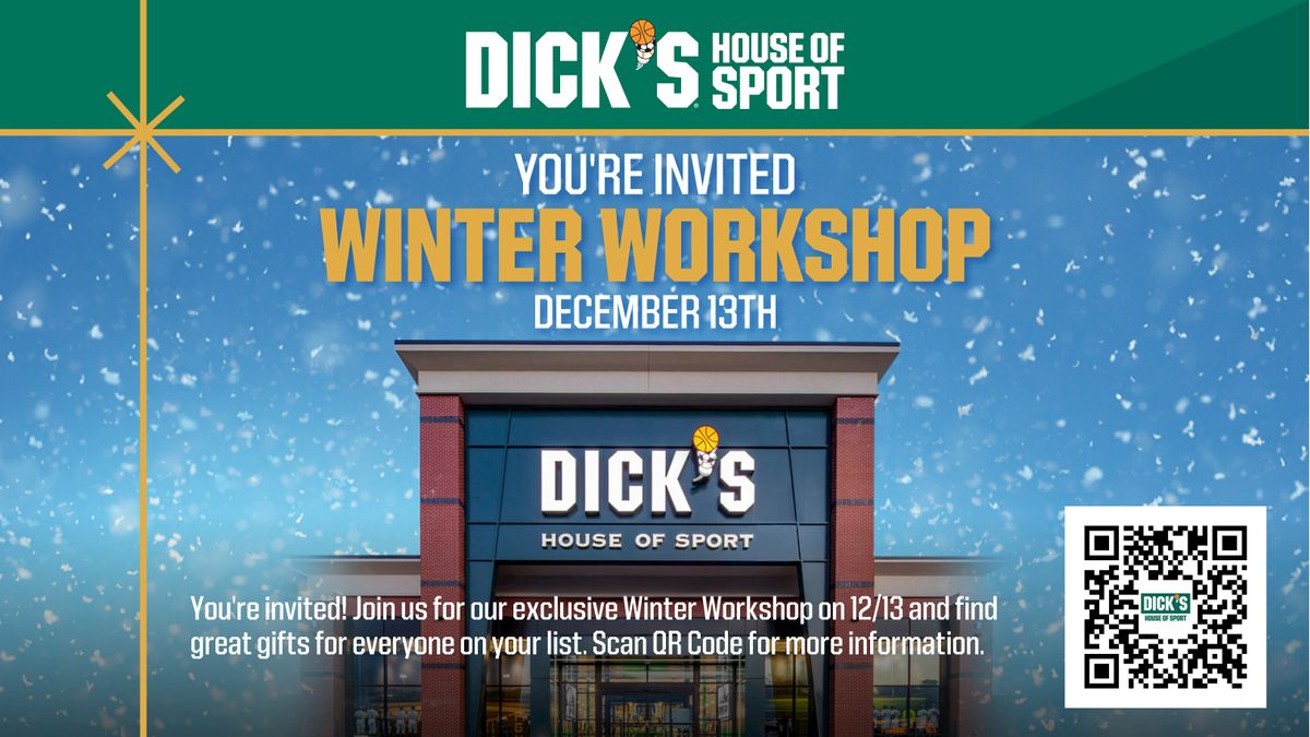 DICK'S House of Sport Winter Workshop, 13 December | Event in Dallas | AllEvents