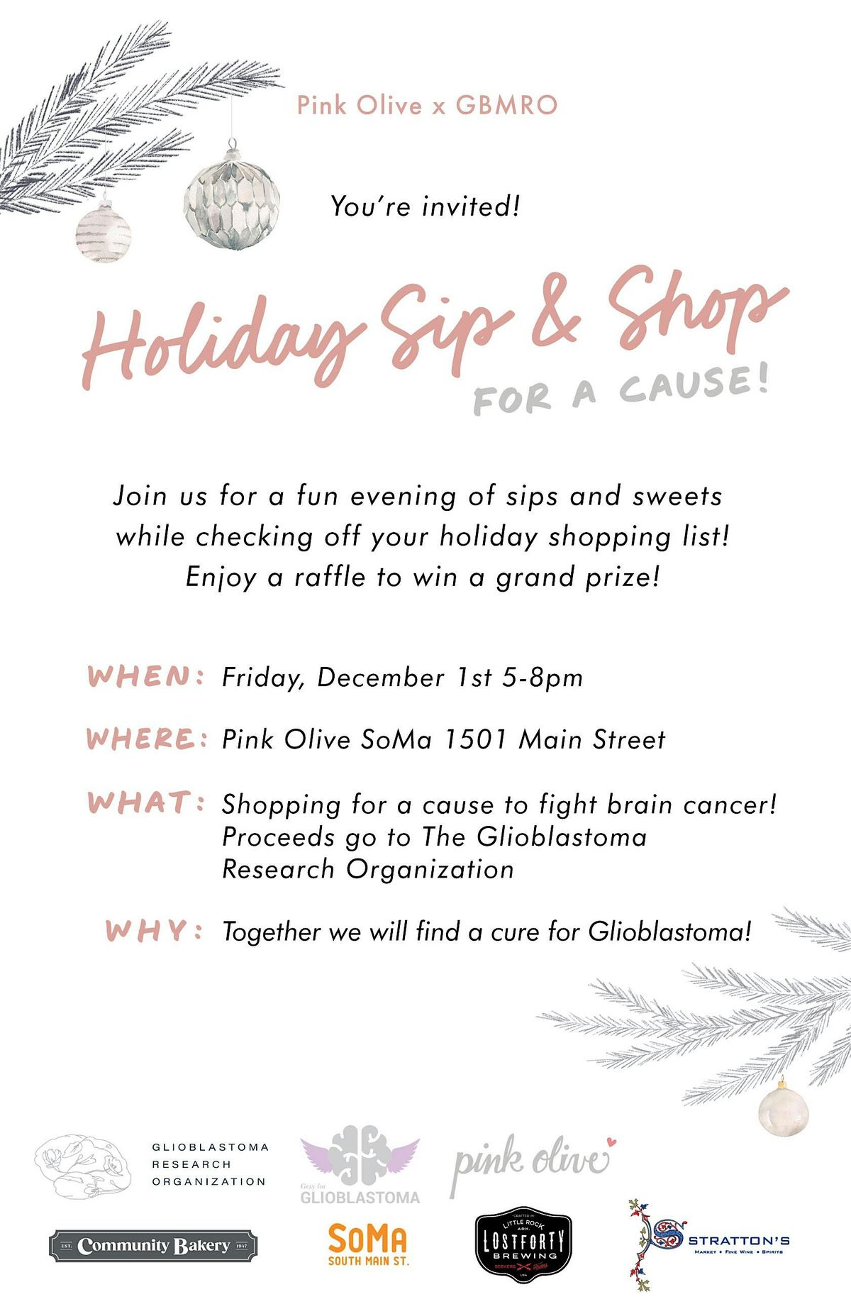 Night of Kindness: 2nd Annual Holiday Sip & Shop for a Cause, 5 December | Event in Little Rock | AllEvents