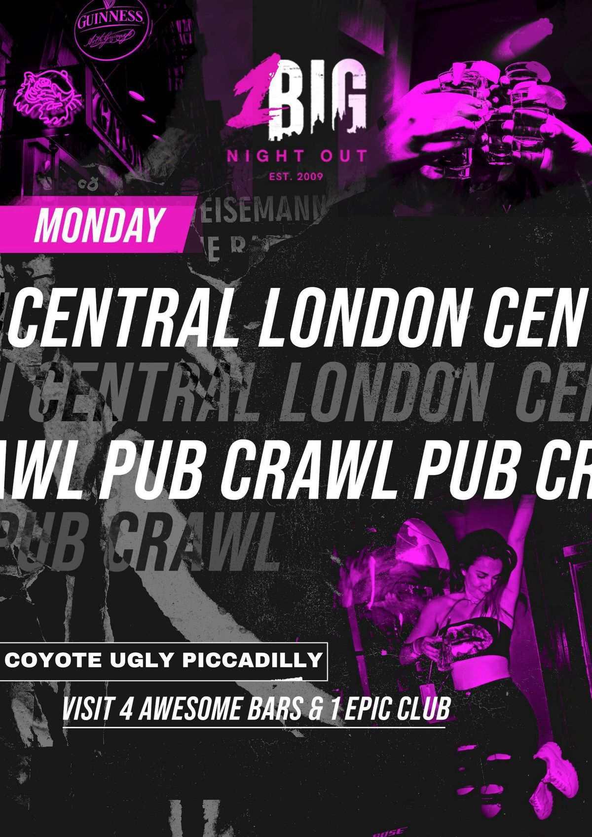 CENTRAL LONDON PUB CRAWL - MONDAY 6TH OCTOBER // WITH FREE SHOTS!!, 6 October | Event in London | AllEvents