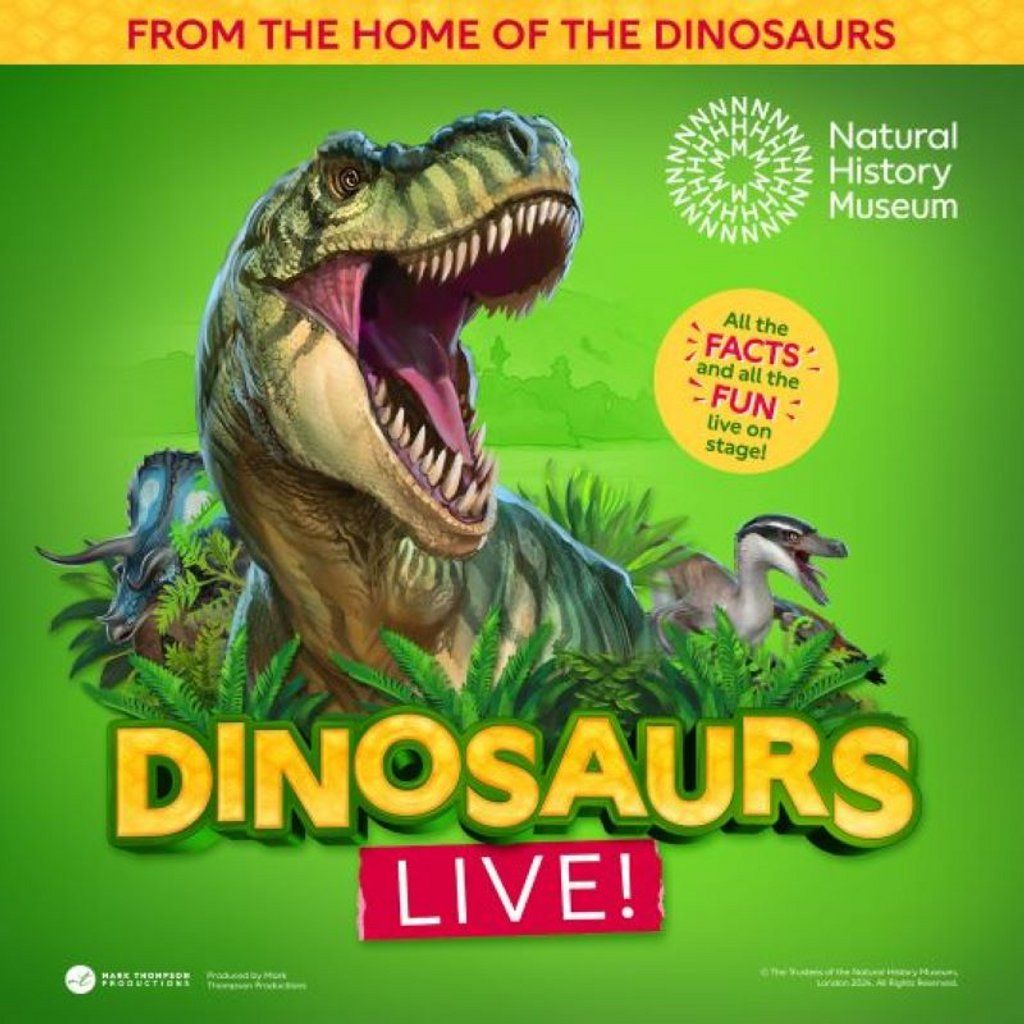 Natural History Museum presents Dinosaurs Live! - 12pm Show, 31 May | Event in Northampton | AllEvents