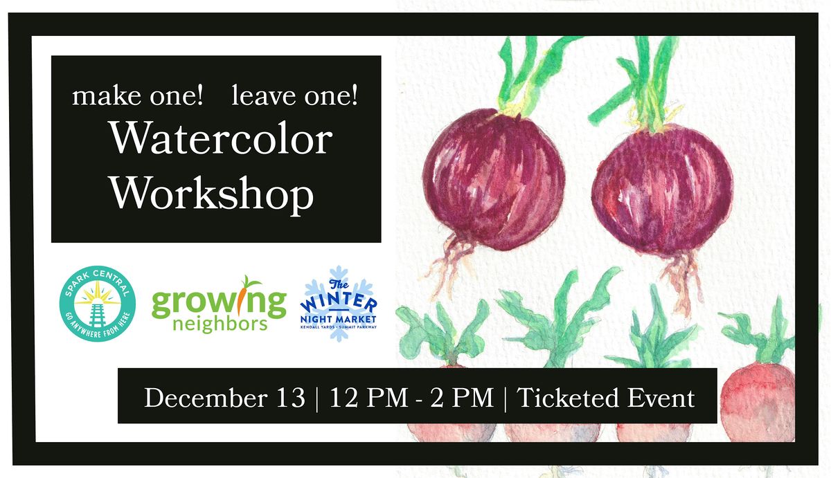 Take One Leave One Watercolor Workshop, 13 December | Event in Spokane | AllEvents