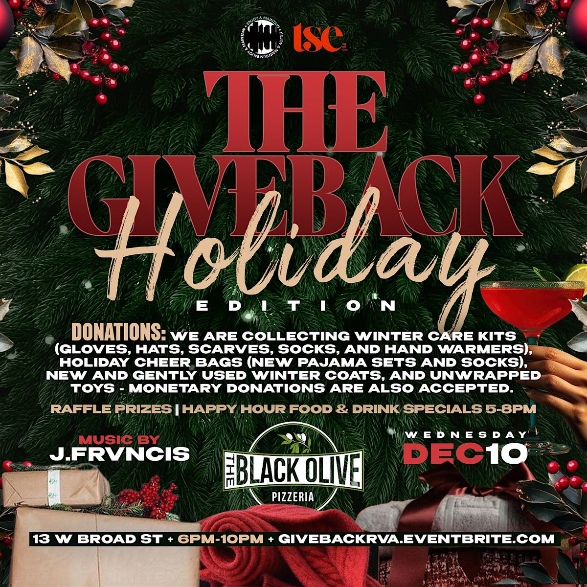 THE GIVEBACK: Holiday Edition, 10 December | Event in Richmond | AllEvents