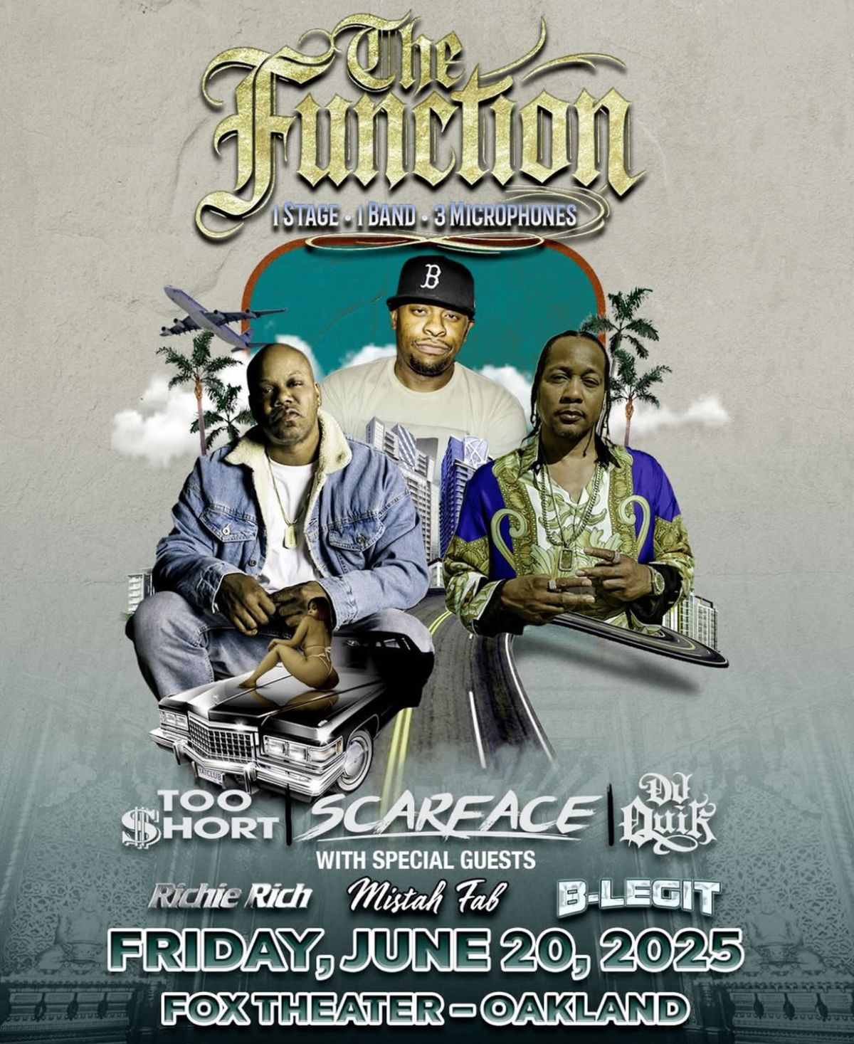 The Function - Scarface, Too Short, and DJ Quik at The Novo, 19 June | Event in Los Angeles | AllEvents