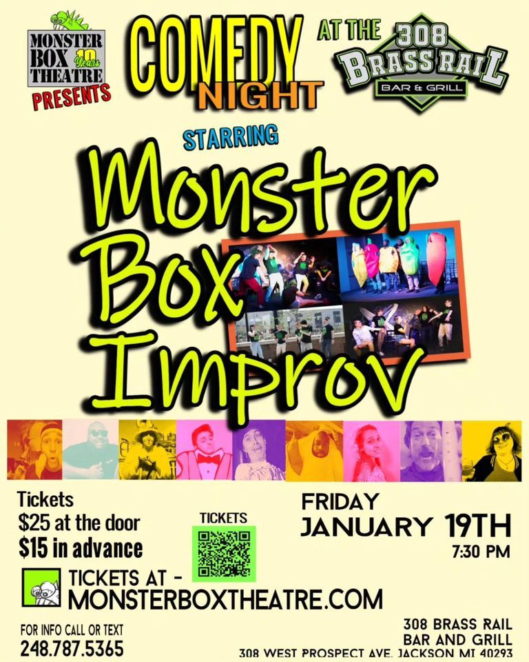 Improv Comedy Night at 308 Brass Rail, Brass Rail, Jackson, 19 January