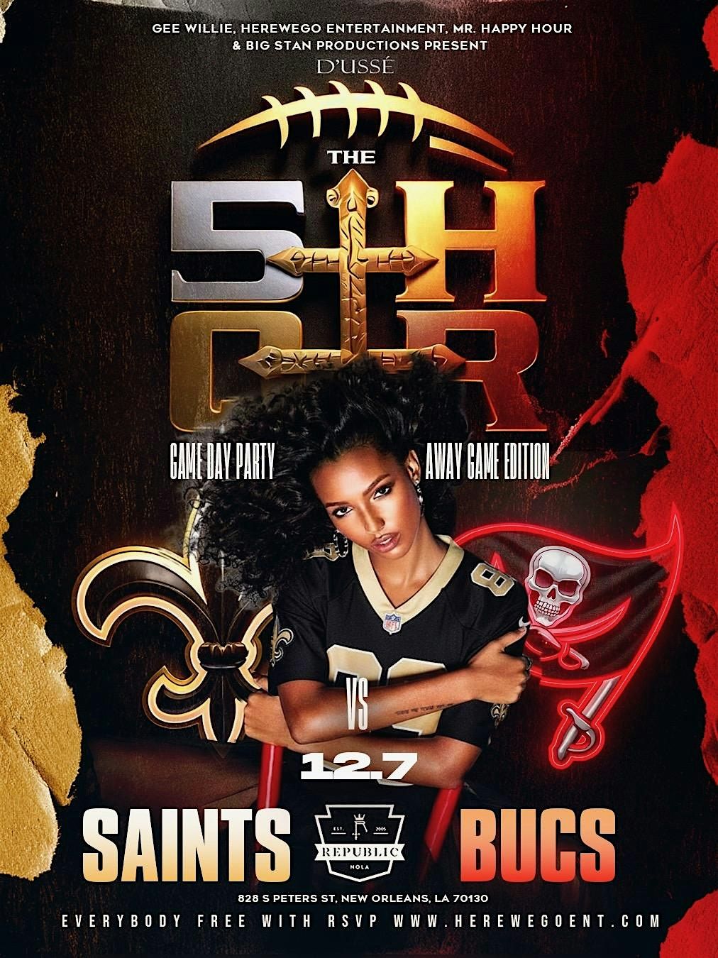 ((THE 5TH QUARTER)) SAINTS vs. BUCS AFTER GAME DAY PARTY @ REPUBLIC | Event in New Orleans | AllEvents
