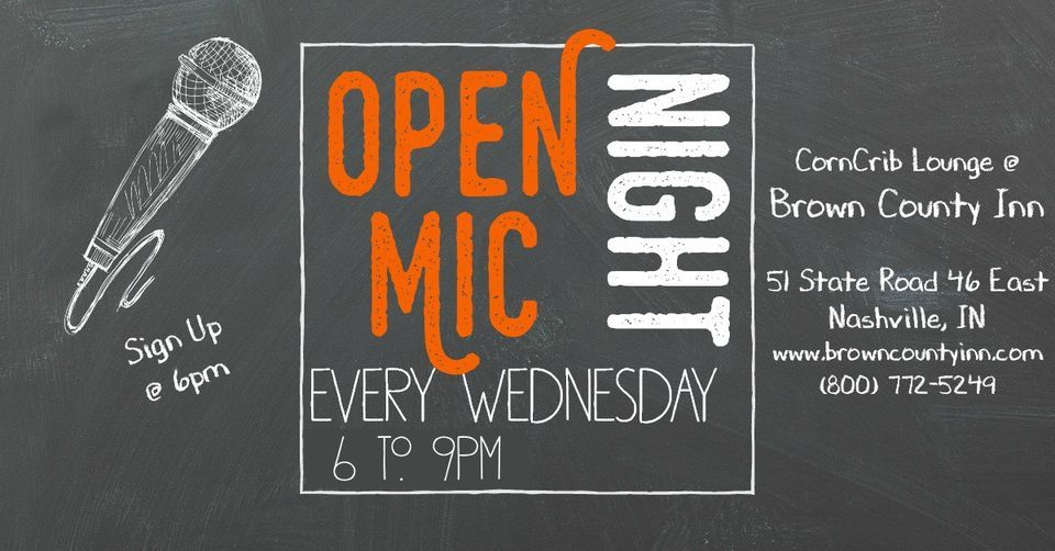 Open Mic , Brown County Inn, Corn Crib Lounge, Nashville, 13 March 2024