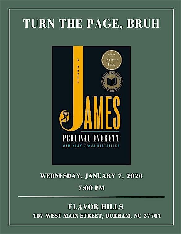 Turn the Page, Bruh Book Club, 7 January | Event in Durham | AllEvents