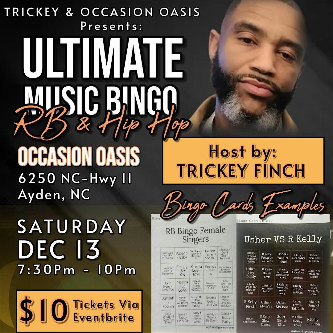 ULTIMATE MUSIC BINGO, 13 December | Event in Ayden | AllEvents