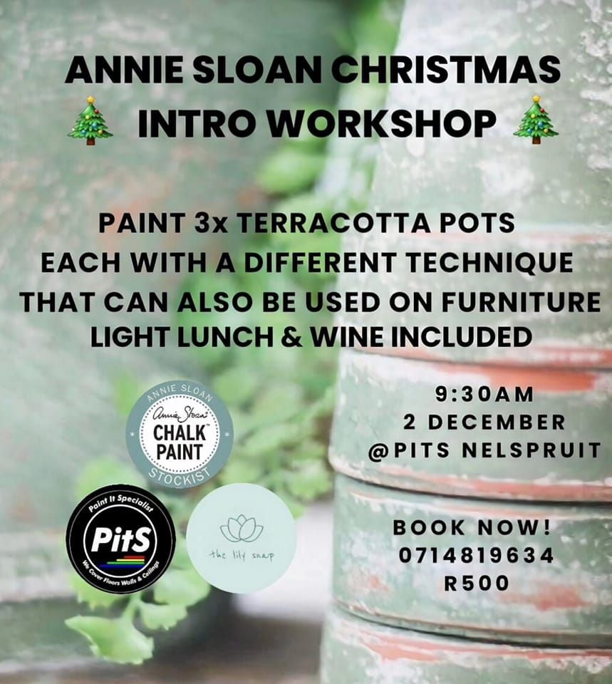 Annie Sloan Xmas Intro Rapid St, Mbombela, 1201, South Africa