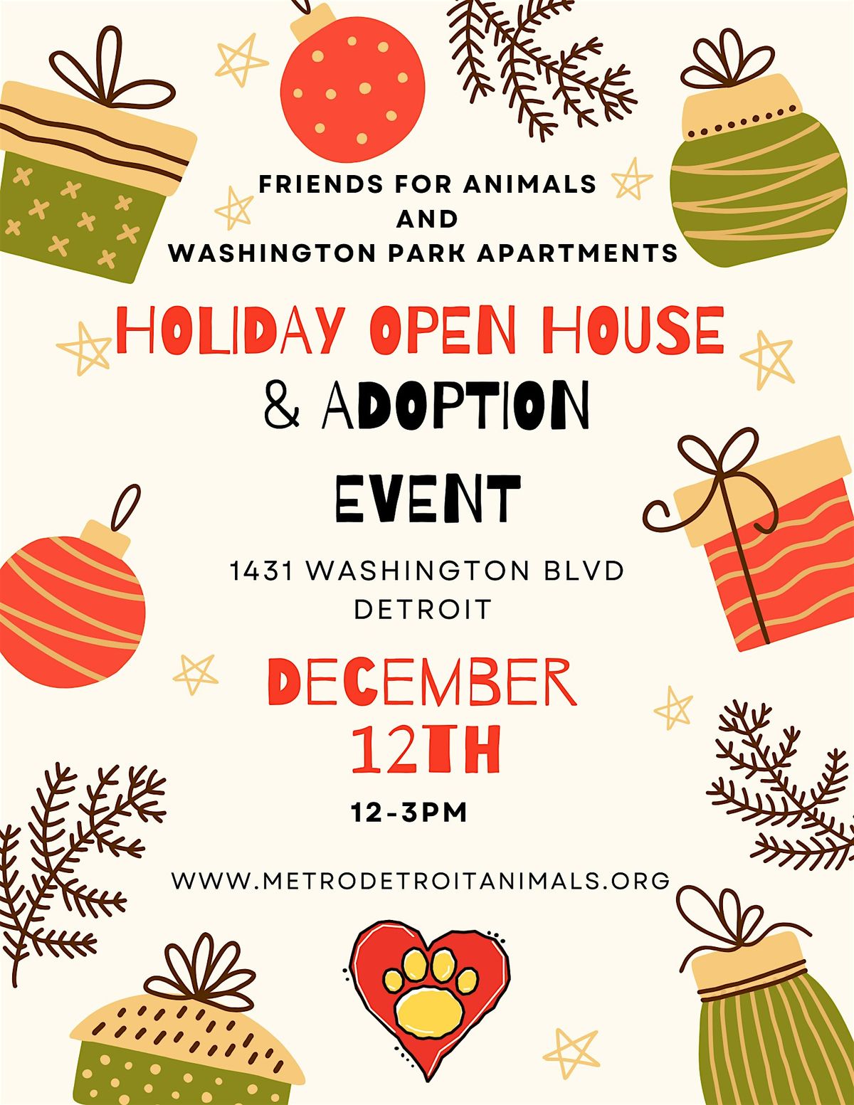Washington Park Adoption Event, 12 December | Event in Detroit | AllEvents