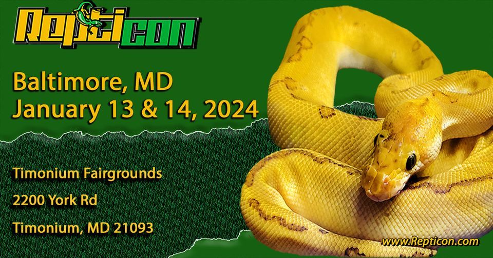 Repticon Baltimore, Timonium Fairgrounds, Lutherville Timonium, January