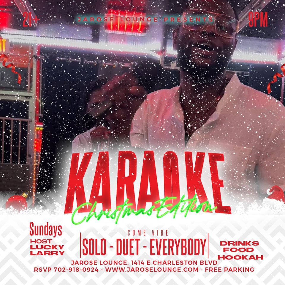 Karaoke Sundays Christmas Edition, JaRose Hookah Lounge, Henderson, December 3 2023 AllEvents.in